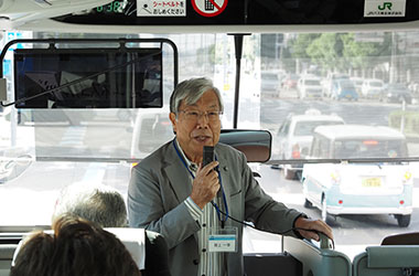 見上顧問から潮風トレイル探訪のいきさつ説明